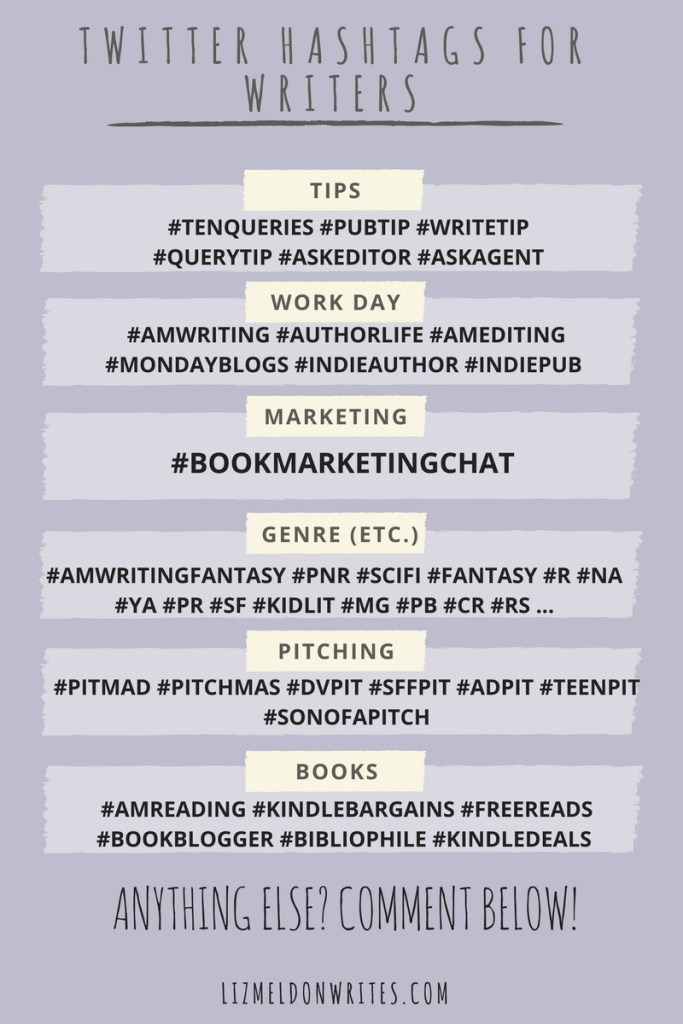 TWITTER # FOR WRITERS (1)